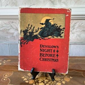 ANTIQUE RARE FIRST EDITION DENSLOW'S NIGHT BEFORE CHRISTMAS BOOK 1902
